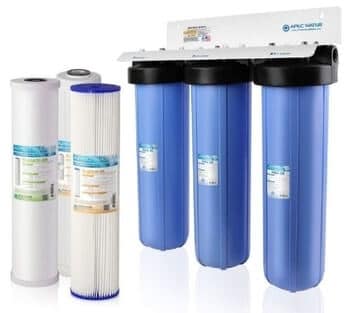 APEC CB3-SED-KDF-CAB20-BB 3-Stage Iron Water Filter for Heavy Metal